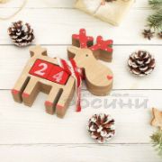 Снимка на Коледен дървен календар Еленче