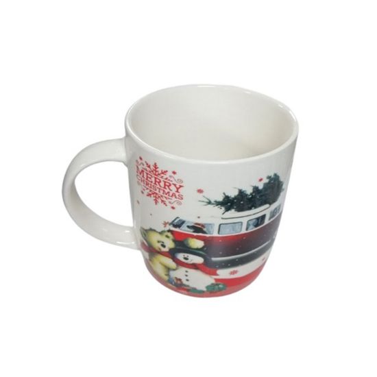 Снимка на Коледна чаша Ретро коли 9x9.5 см