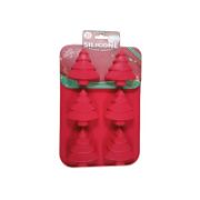 Снимка на Силиконов молд Елхички с шест гнезда за кексчета