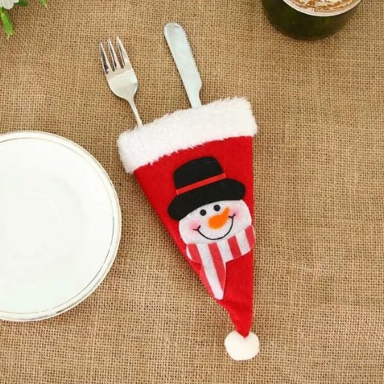 Снимка на Коледно калъфче за прибори Шапка