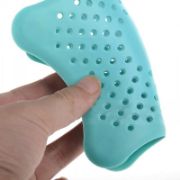 Снимка на Силиконова цедка Звезда с вакуум за мивка 15 см