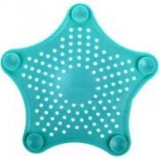 Снимка на Силиконова цедка Звезда с вакуум за мивка 15 см