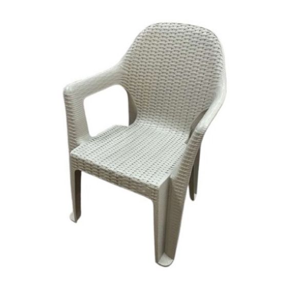 Снимка на Градински стол PVC сив Polo MEVSIM