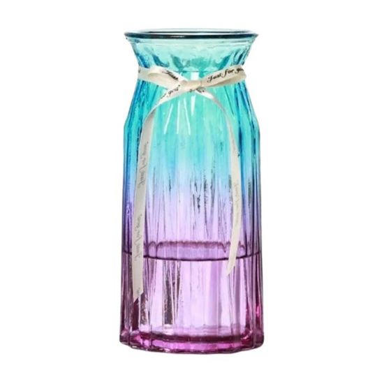 Снимка на Стъклена ваза с панделка 23 см Mini FLOWERPLUS