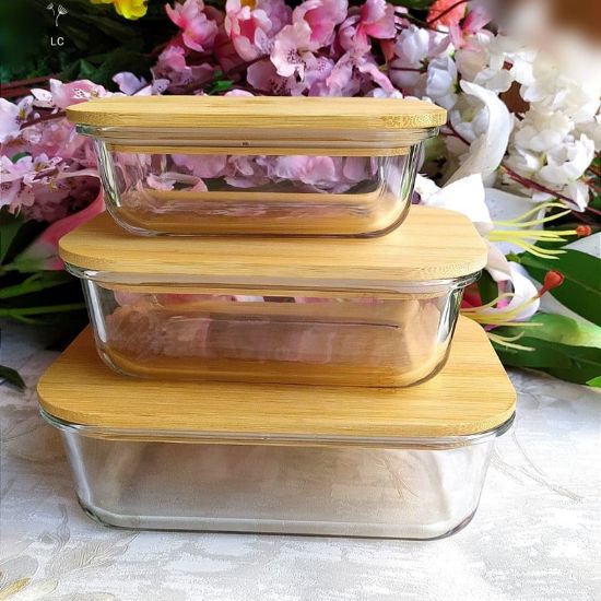 Снимка на Стъклени контейнери за съхранение на храна 3 броя