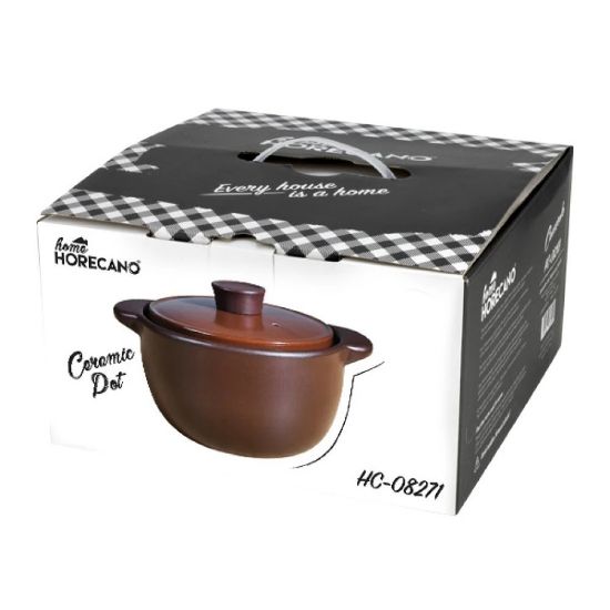 Снимка на Керамичен гювеч 3 л кафяв HC-08271 HORECANO