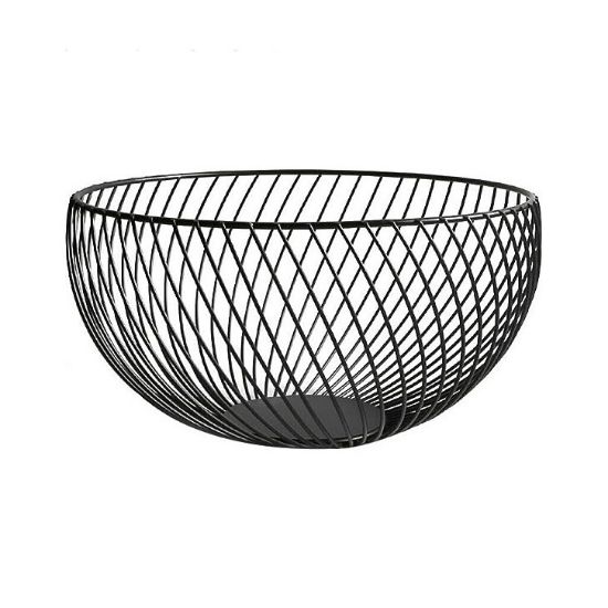 Снимка на Метална фруктиера ø26x12 см черна