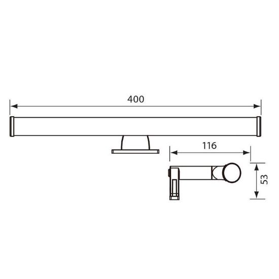 Снимка на LED осветително тяло за баня Aldo 6 W IP44 VIVALUX