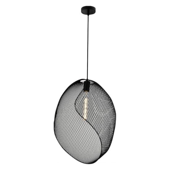 Снимка на Oсветително тяло 1xE27 40x40x56 см Черна мрежа GAUSS