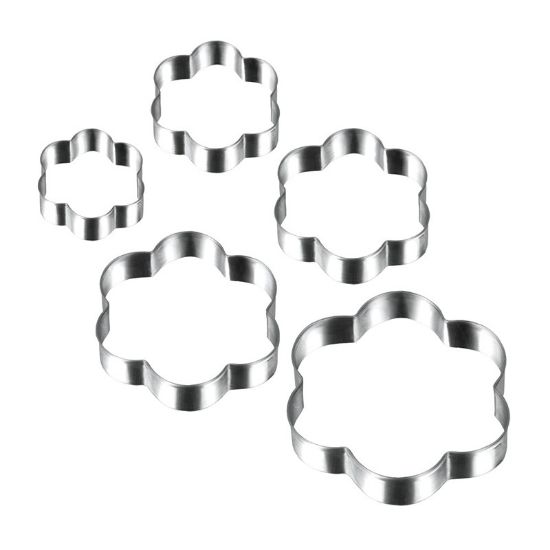 Снимка на Режещи форми за сладки цвете Dolceforno METALTEX