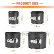 Снимка на Комплект форми за панетоне с падащо дъно 4 бр.