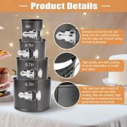 Снимка на Комплект форми за панетоне с падащо дъно 4 бр.