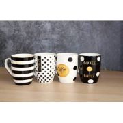 Снимка на Kомплект порцеланови чаши 4 бр. COFFEE