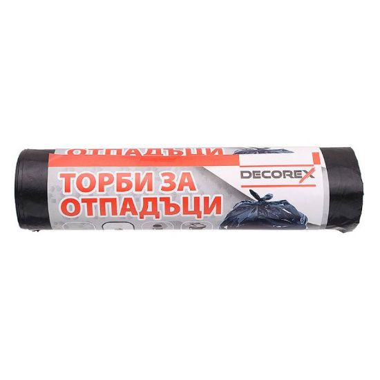 Снимка на Торби за отпадъци размери 60х90см 70л 10бр DECOREX