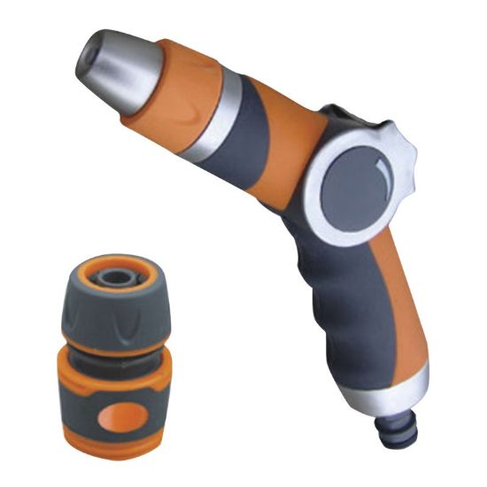 Снимка на Пистолет за поливане с права струя с конектор Silver HERLY