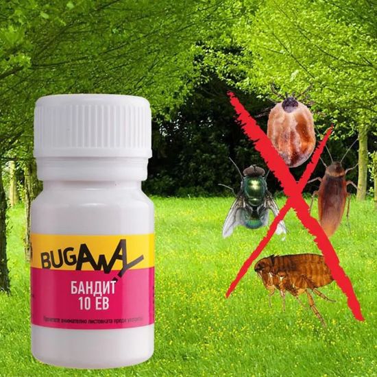 Снимка на Препарат против кърлежи, бълхи и хлебарки 25 мл БАНДИТ 10 ЕВ