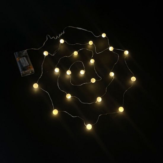 Снимка на LED светещ гирлянд телено въже Ball 0.33 W 2.2 м LIGHTEX
