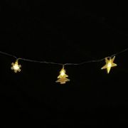 Снимка на LED светещ гирлянд снежинка, звезда, елхичка 1.65 м LIGHTEX