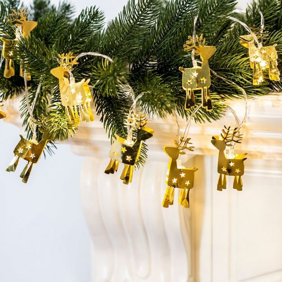 Снимка на LED светещ гирлянд с еленчета 0.42 W 10 LED 1.65 м LIGHTEX
