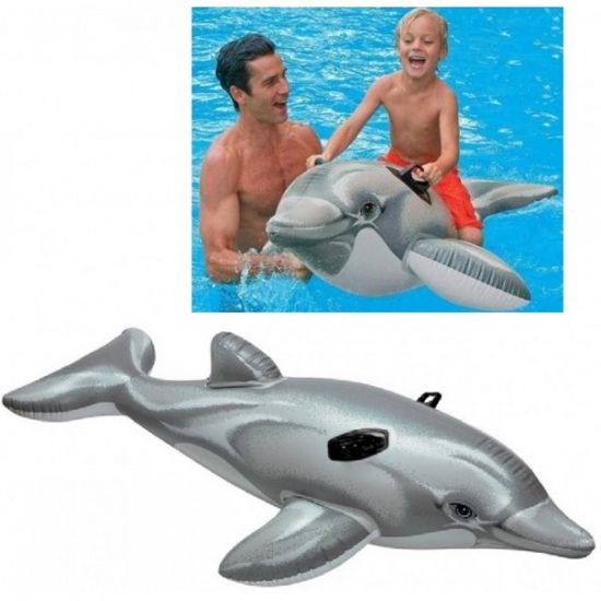 Снимка на Надуваем малък делфин 175х66 см INTEX