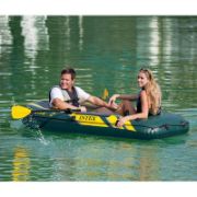 Снимка на Надуваема лодка с гребла и помпа 236х114х41 см INTEX