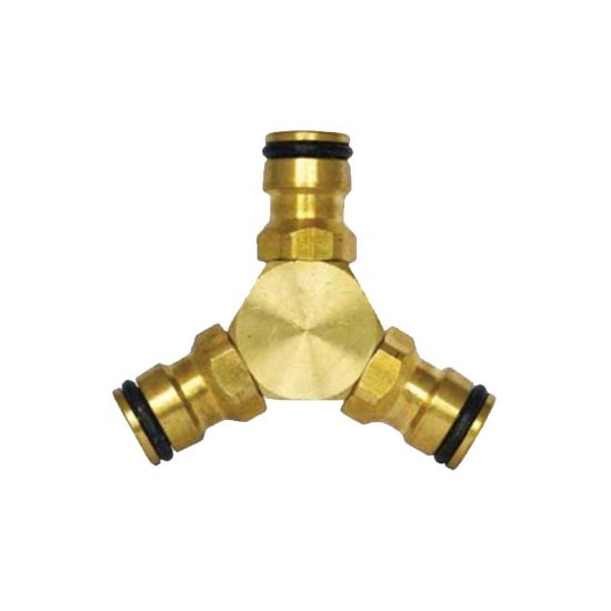 Снимка на Разклонител за конектори 3-ен, месинг PREMIUM