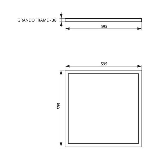 Снимка на Рамка за външен монтаж GRANDO FRAME VIVALUX
