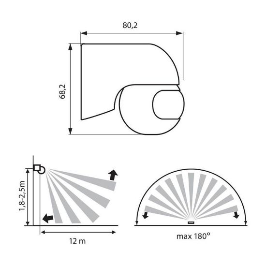 Снимка на Сензор за движение 800W 230V VIVALUX