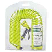 Снимка на Комплект спираловиден маркуч 15 м с пистолет и конектори HERLY